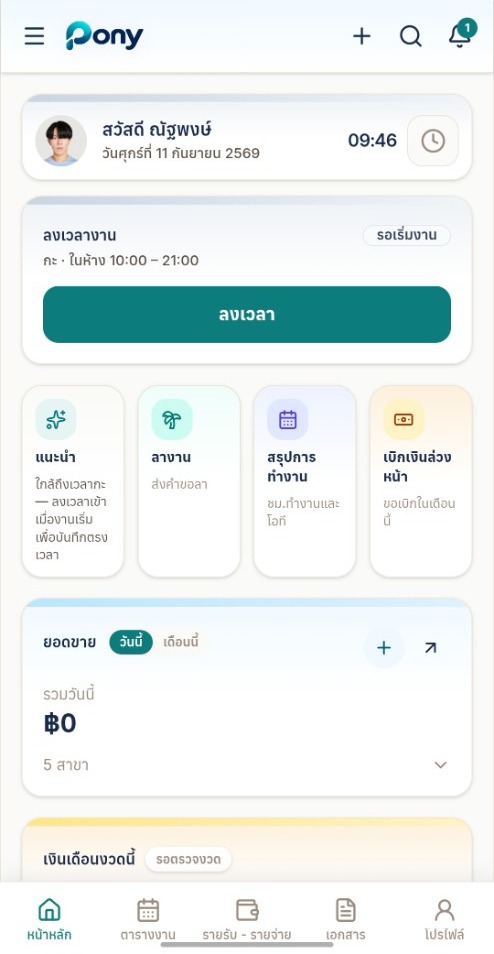 Pony product interface